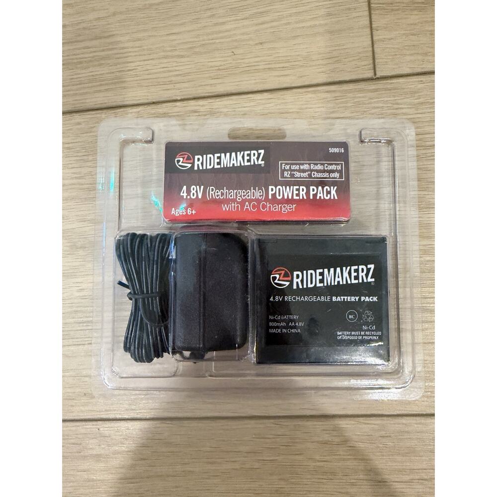 RideMakerZ 4.8V Radio Control Rechargeable Power Pack AC Charger NIB. Unopened